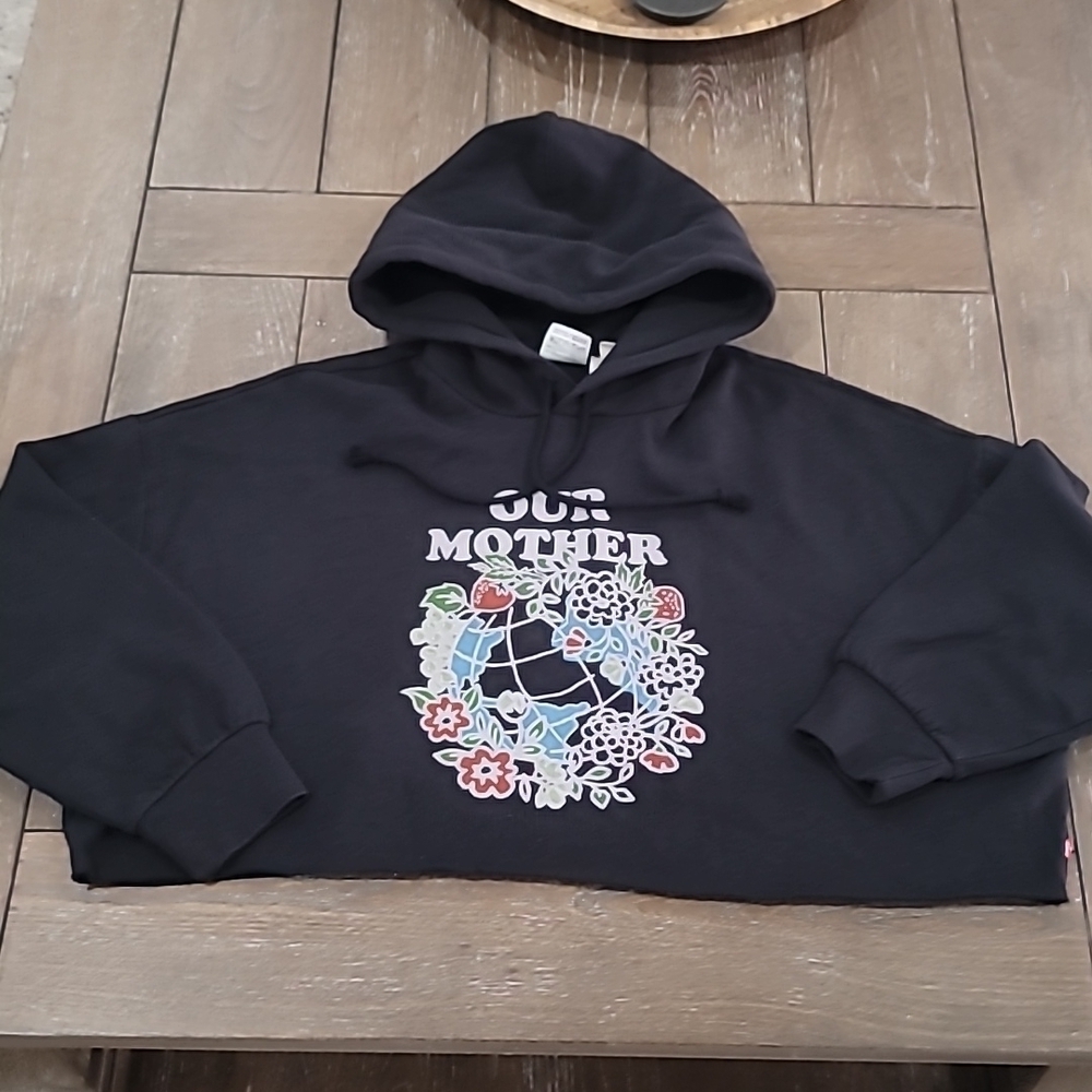 Levi's®Our Mother Graphic Cropped Hoodie Size L - Picture 5 of 14